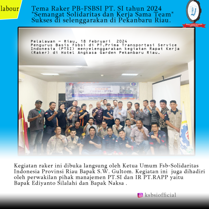 Tema Raker PB-FSBSI PTSI tahun 2024 